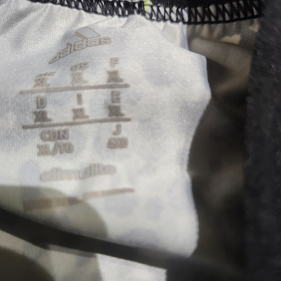 girls neon leopard Adidas xl softball sliding shorts - Picture 5 of 5